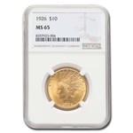 1926 $10 Indian Gold Eagle MS-65 NGC