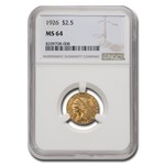 1926 $2.50 Indian Gold Quarter Eagle MS-64 NGC