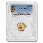 1926 $2.50 Indian Gold Quarter Eagle MS-64 PCGS