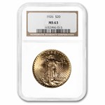 1926 $20 St Gaudens Gold Double Eagle MS-63 NGC