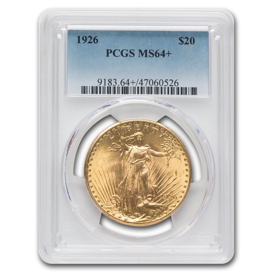 1926 $20 St Gaudens Gold Double Eagle MS-64+ PCGS