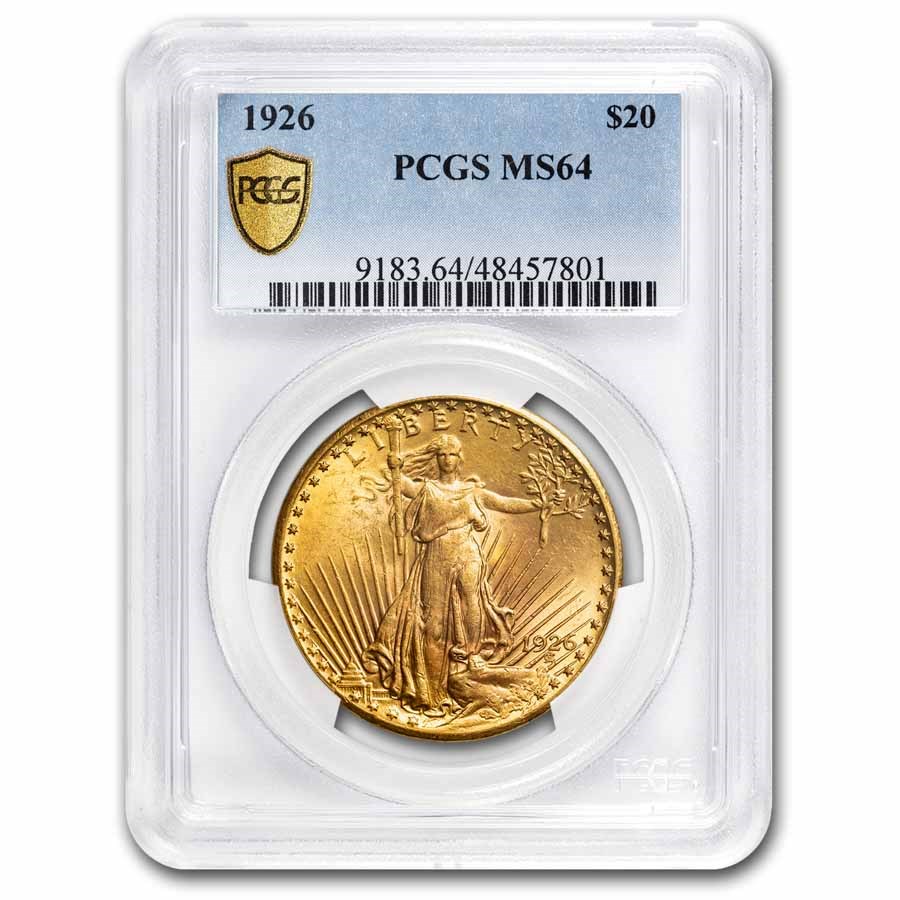 1926 $20 St Gaudens Gold Double Eagle MS-64 PCGS