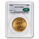 1926 $20 St Gaudens Gold Double Eagle MS-65 PCGS CAC