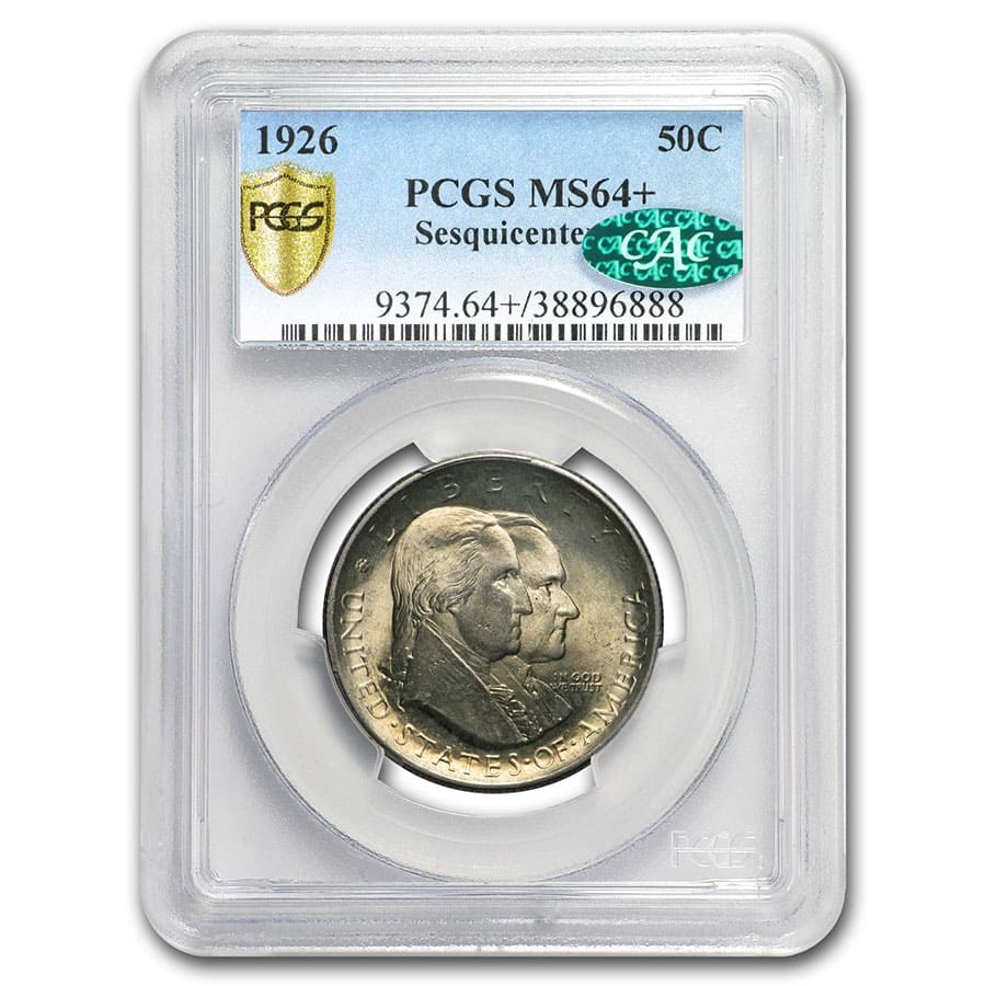 Buy 1926 America Sesquicentennial Half Dollar MS-64+ PCGS CAC | APMEX