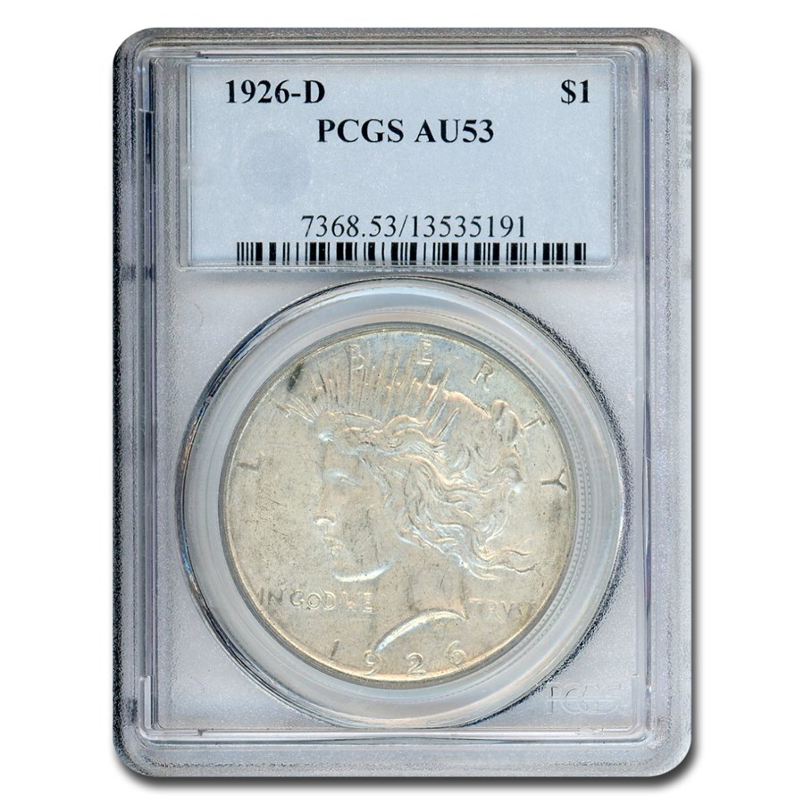 1926-D Peace Dollar AU-53 PCGS