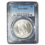 1926-D Peace Dollar MS-62 PCGS