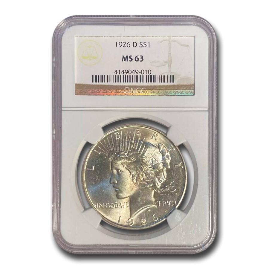 1926-D Peace Dollar MS-63 NGC