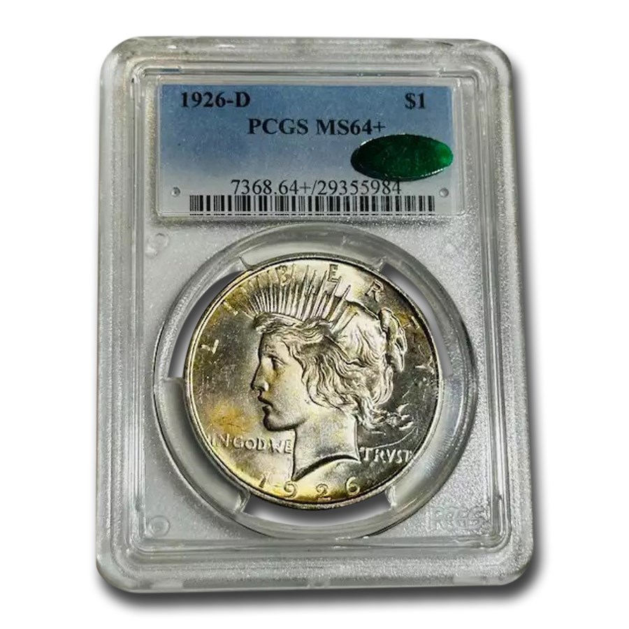 1926-D Peace Dollar MS-64+ PCGS CAC