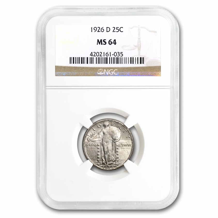 1926-D Standing Liberty Quarter MS-64 NGC