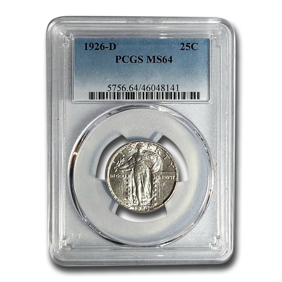 1926-D Standing Liberty Quarter MS-64 PCGS (OGH)