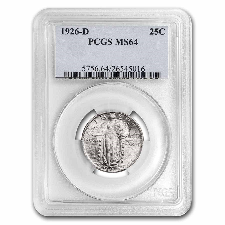 1926-D Standing Liberty Quarter MS-64 PCGS