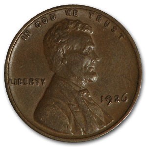 1926 Lincoln Cent AU