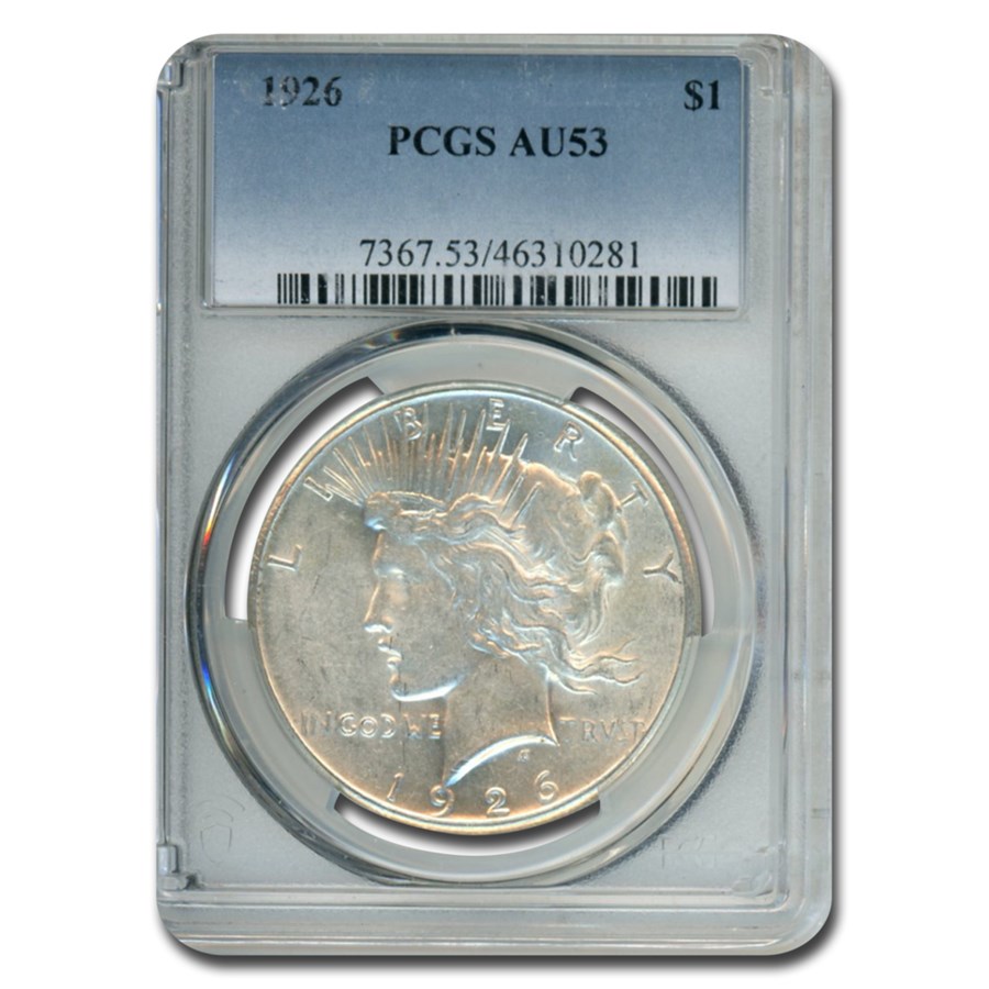 1926 Peace Dollar AU-53 PCGS