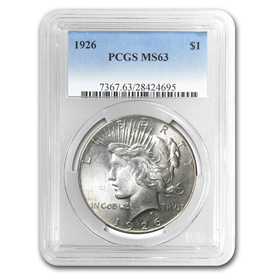 1926 Peace Dollar MS-63 PCGS