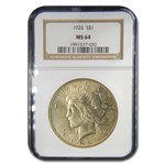 1926 Peace Dollar MS-64 NGC