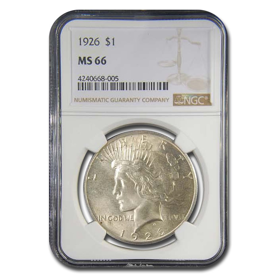 1926 Peace Dollar MS-66 NGC