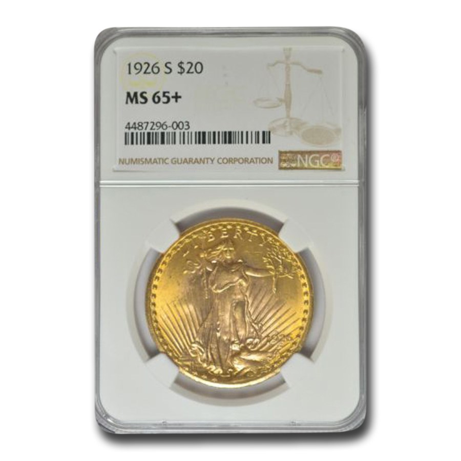 Buy 1926-S $20 Saint-Gaudens Gold Double Eagle MS-65+ NGC | APMEX