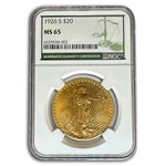 1926-S $20 St. Gaudens Gold Double Eagle MS-65 NGC (Green Label)