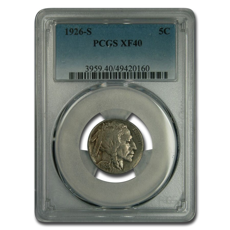 1926-S Buffalo Nickel XF-40 PCGS