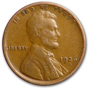 1926-S Lincoln Cent Fine