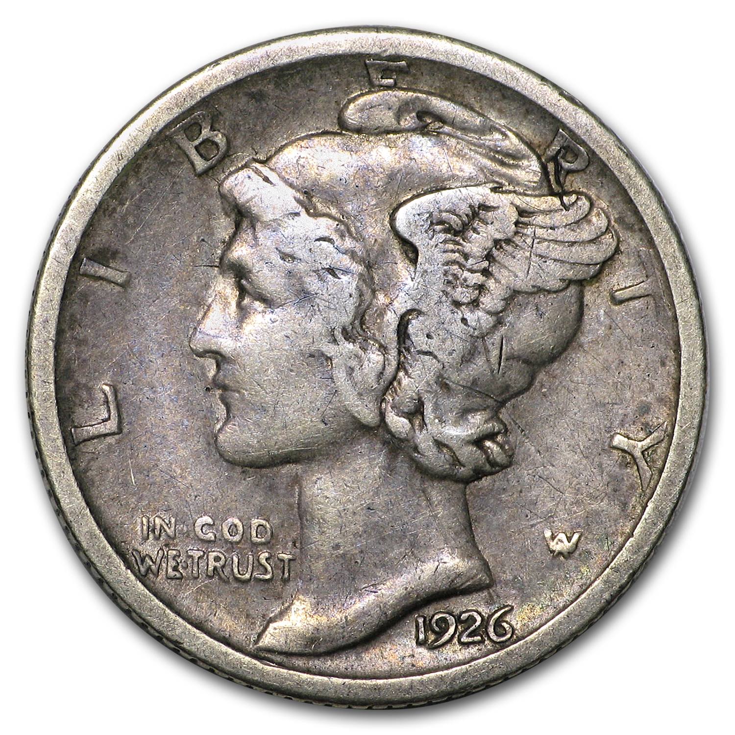 1926-S Mercury Dime XF