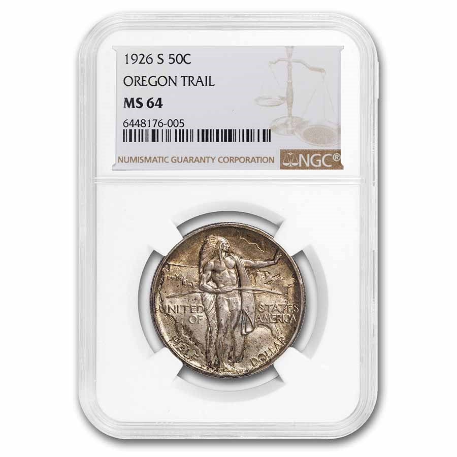 1926-S Oregon Trail Commemorative Half Dollar MS-64 NGC