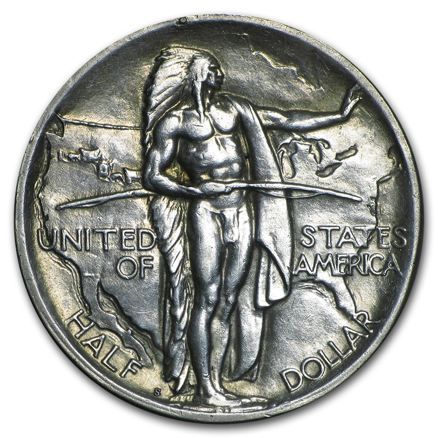 1926-S Oregon Trail Memorial Half Dollar Commem AU