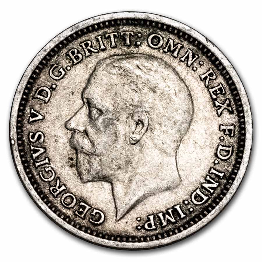 Buy 1927-1936 Great Britain Silver 3 Pence George V Avg Circ | APMEX