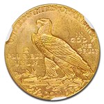 1927 $2.50 Indian Gold Quarter Eagle MS-65 NGC