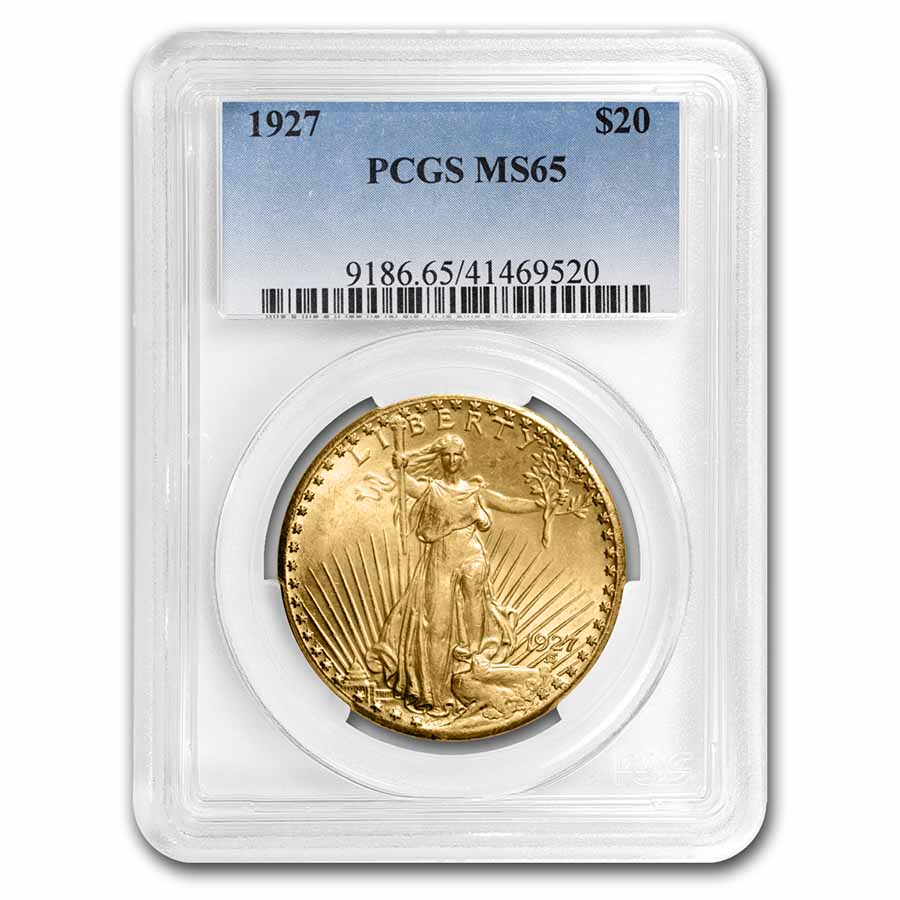 Buy 1927 $20 Saint-Gaudens Gold Double Eagle MS-65 PCGS | APMEX