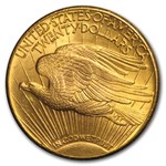 1927 $20 St Gaudens Gold Double Eagle AU