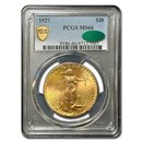 1927 $20 St Gaudens Gold Double Eagle MS-66 PCGS CAC