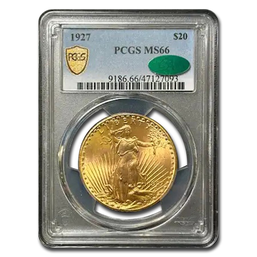 Buy 1927 $20 St Gaudens Gold Double Eagle MS-66 PCGS CAC | APMEX