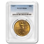 1927 $20 St Gaudens Gold Double Eagle MS-66 PCGS