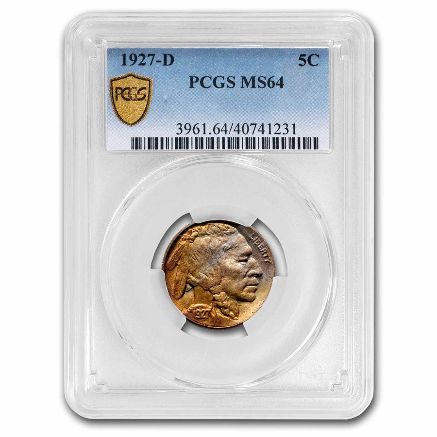 1927-D Buffalo Nickel MS-64 PCGS