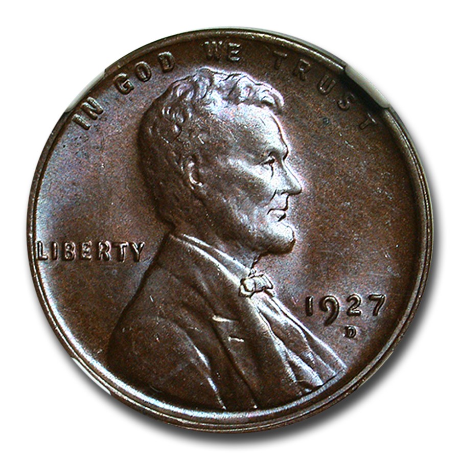 1927-D Lincoln Cent MS-64 NGC (Brown)