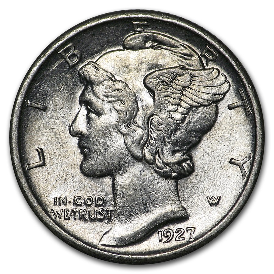 1927-D Mercury Dime AU