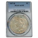 1927-D Peace Dollar AU-55 PCGS