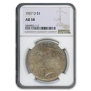 1927-D Peace Dollar AU-58 NGC