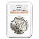 1927-D Peace Dollar MS-63 NGC