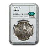 1927-D Peace Dollar MS-64+ NGC CAC