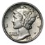 1927 Mercury Dime AU