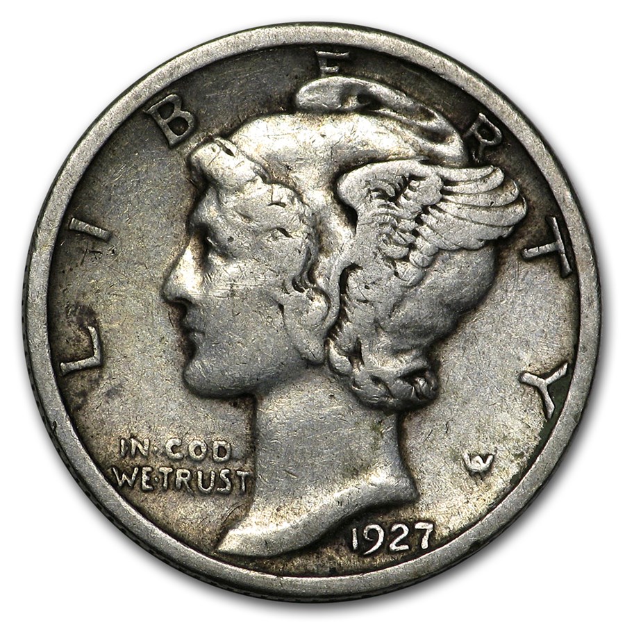 1927 Mercury Dime Good/VF