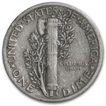 1927 Mercury Dime XF