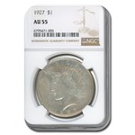 1927 Peace Dollar AU-55 NGC