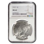 1927 Peace Dollar MS-62 NGC