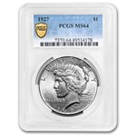 1927 Peace Dollar MS-64 PCGS