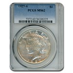 1927-S Peace Dollar MS-62 PCGS