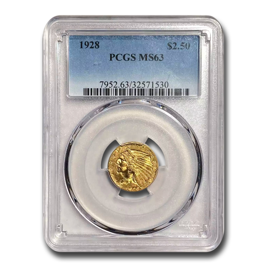 アンティークコイン 金貨 1926 $2.50 Indian Gold Quarter Eagle MS-63
