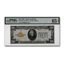 1928 $20 Gold Certificate Gem Unc-65 EPQ PMG (Fr#2402)